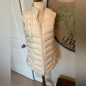 Women's Cream Puffer Vest